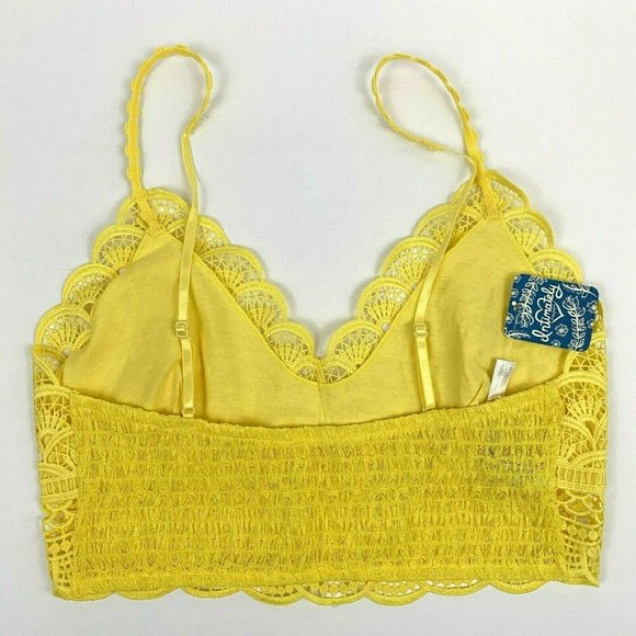 Free People Intimately Sunrise to Sunset Bra Longline Bralette Sunny Day Size M - Picture 7 of 10
